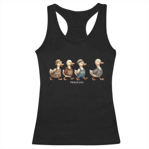 Funny Christian Psalm 23:6 Duck Pun Racerback Tank Top Surely Goodness and Mercy Cute Bible Humor Gift TS02 Black Print Your Wear