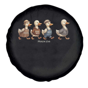 Funny Christian Psalm 23:6 Duck Pun Spare Tire Cover Surely Goodness and Mercy Cute Bible Humor Gift TS02 Print Your Wear