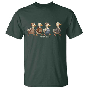 Funny Christian Psalm 23:6 Duck Pun T Shirt Surely Goodness and Mercy Cute Bible Humor Gift TS02 Dark Forest Green Print Your Wear