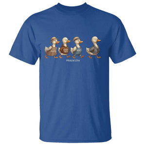 Funny Christian Psalm 23:6 Duck Pun T Shirt Surely Goodness and Mercy Cute Bible Humor Gift TS02 Royal Blue Print Your Wear
