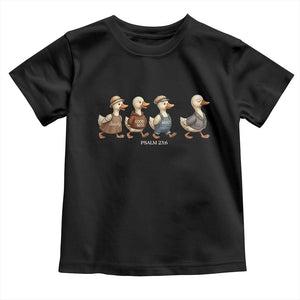 Funny Christian Psalm 23:6 Duck Pun Toddler T Shirt Surely Goodness and Mercy Cute Bible Humor Gift TS02 Black Print Your Wear