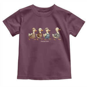 Funny Christian Psalm 23:6 Duck Pun Toddler T Shirt Surely Goodness and Mercy Cute Bible Humor Gift TS02 Maroon Print Your Wear