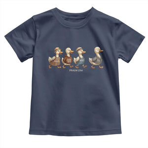 Funny Christian Psalm 23:6 Duck Pun Toddler T Shirt Surely Goodness and Mercy Cute Bible Humor Gift TS02 Navy Print Your Wear