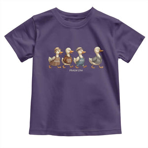 Funny Christian Psalm 23:6 Duck Pun Toddler T Shirt Surely Goodness and Mercy Cute Bible Humor Gift TS02 Purple Print Your Wear