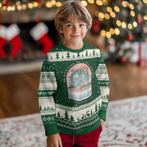 Christian Faith Last Supper Scripture Ugly Christmas Sweater He Died for Me So I Live for Him Corinthians 5:15 Inspiration TS02 Forest Green Beige Print Your Wear