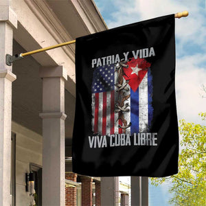 Patria y Vida Cuba Libre Freedom Garden Flag Cuban Pride Independence USA Cuba Flag TS02 Print Your Wear