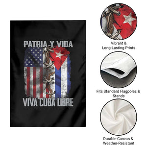 Patria y Vida Cuba Libre Freedom Garden Flag Cuban Pride Independence USA Cuba Flag TS02 Print Your Wear