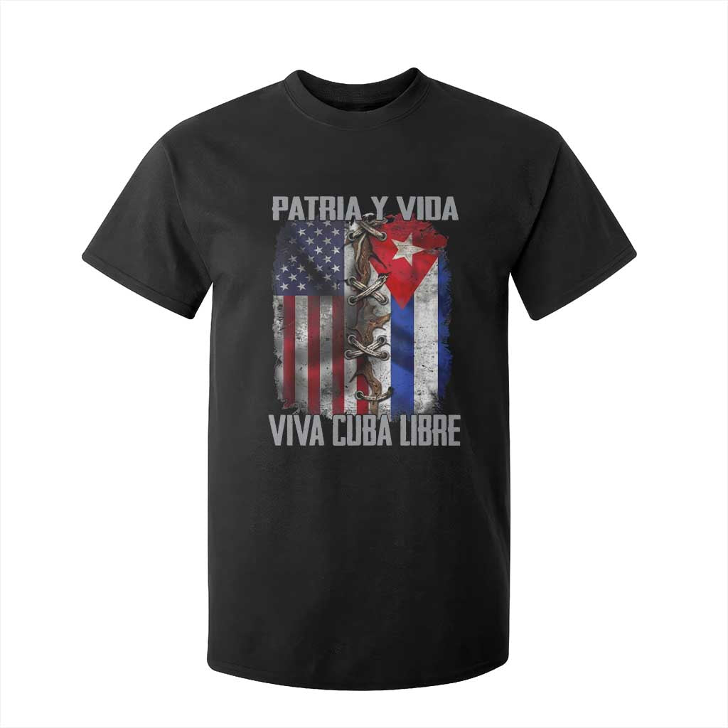 Patria y Vida Cuba Libre Freedom T Shirt For Kid Cuban Pride Independence USA Cuba Flag TS02 Black Print Your Wear