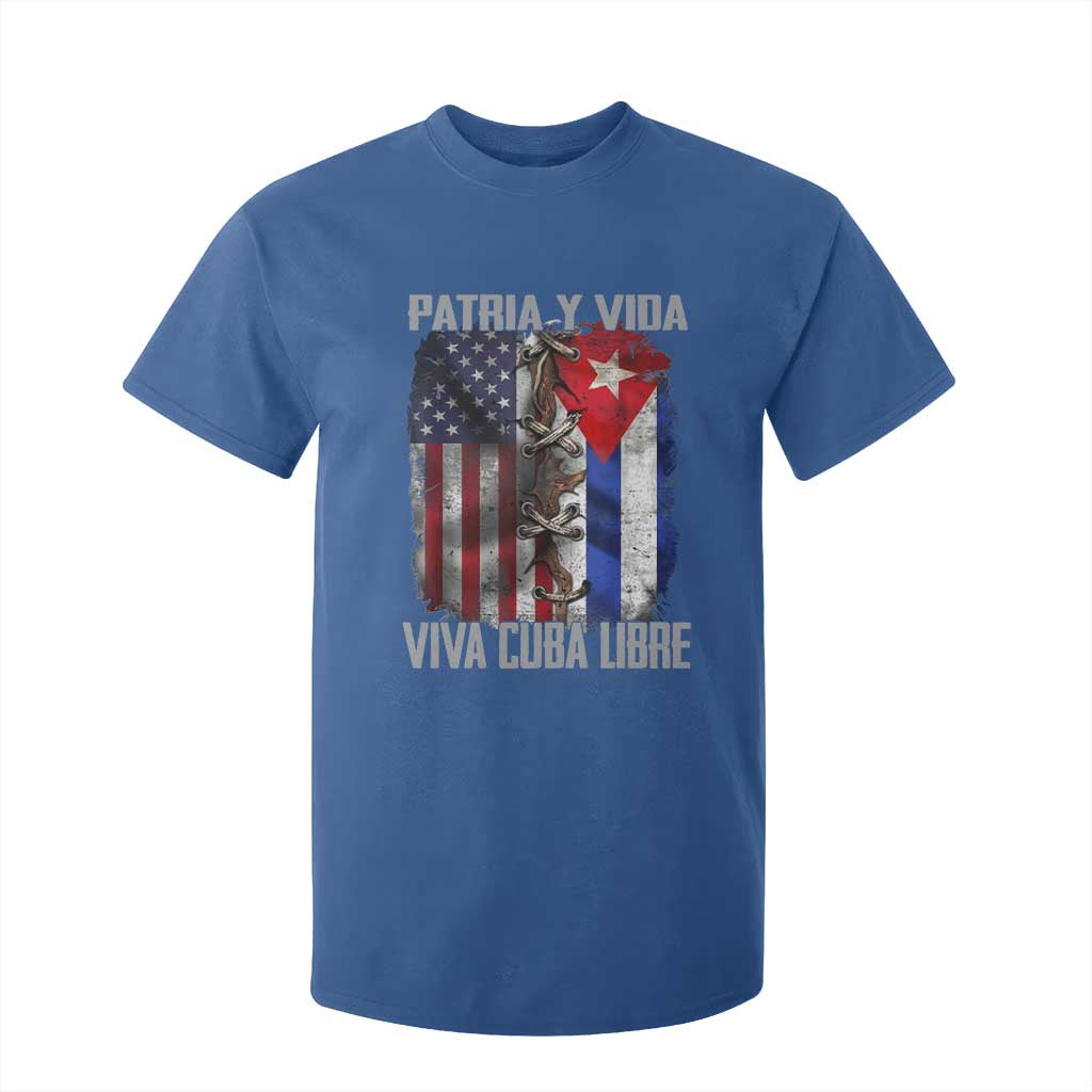 Patria y Vida Cuba Libre Freedom T Shirt For Kid Cuban Pride Independence USA Cuba Flag TS02 Royal Blue Print Your Wear