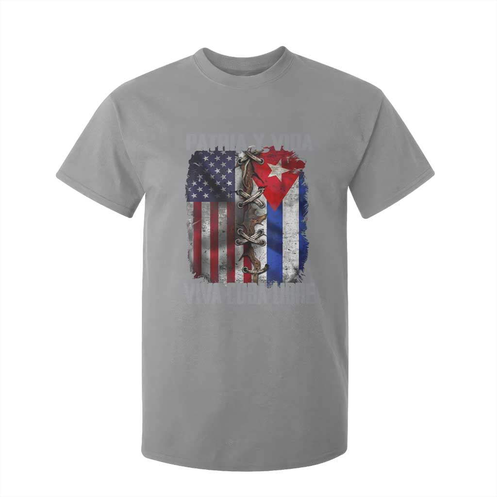 Patria y Vida Cuba Libre Freedom T Shirt For Kid Cuban Pride Independence USA Cuba Flag TS02 Sport Gray Print Your Wear