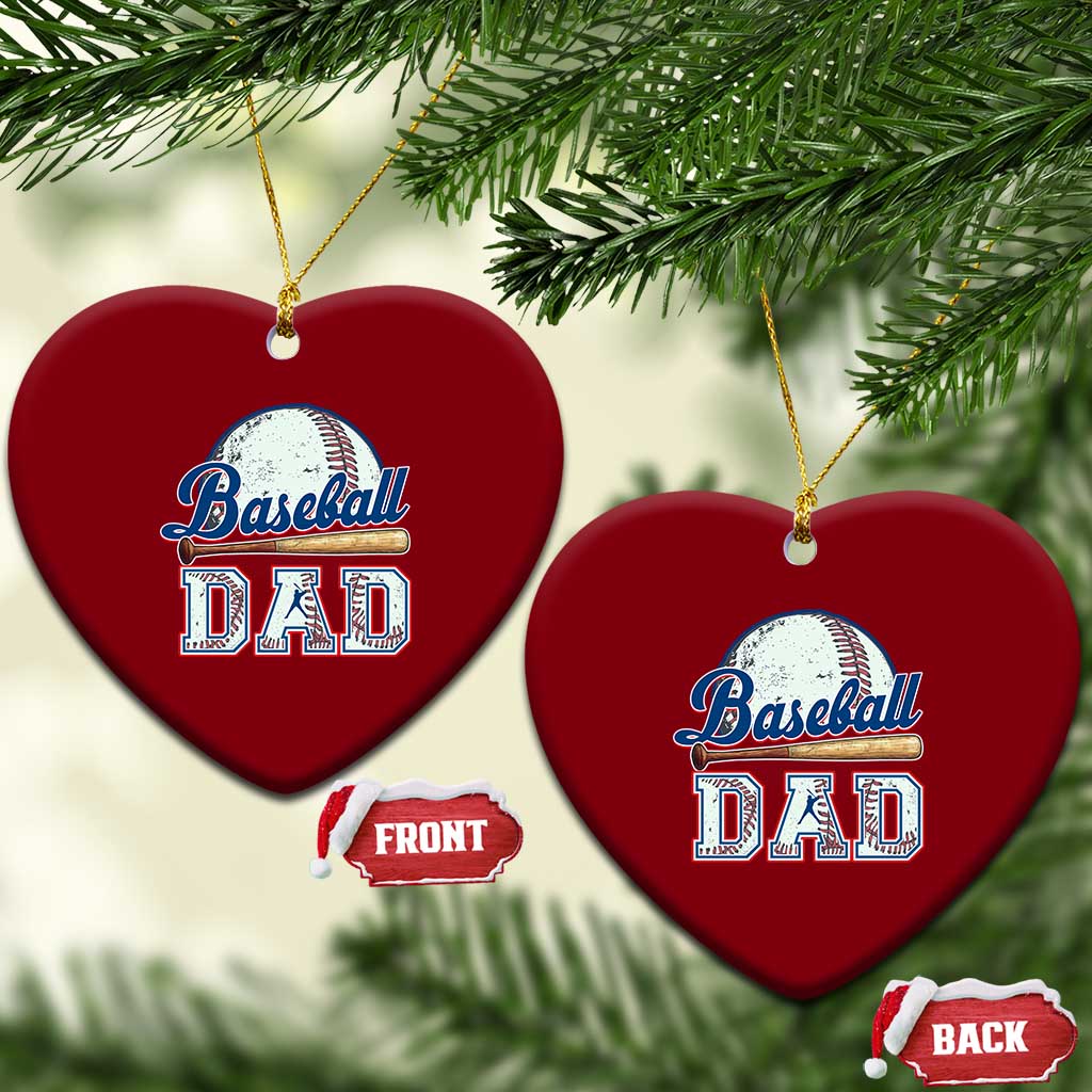 Baseball Dad Ceramic Ornament Baseball Sport Lovers For Father's Day TS02 Print Your Wear