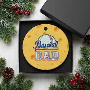 Baseball Dad Ceramic Ornament Baseball Sport Lovers For Father's Day TS02 1pc Yellow Cheese Print Your Wear