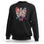 Cottagecore Sweatshirt Vintage Goblincore Dark Academia Skeleton with Flowers Cottagecore Style Nature Inspired Botanical TS02 Black Print Your Wear