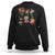 Cottagecore Sweatshirt Aesthetic Cottagecore Vintage Flowers Botanical Floral TS02 Black Print Your Wear