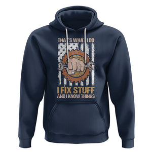 Handyman Hoodie Ask Grandpa Anything Funny Fathers Day Tee TS02 Navy Printyourwear