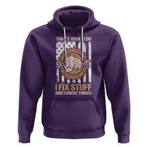 Handyman Hoodie Ask Grandpa Anything Funny Fathers Day Tee TS02 Purple Printyourwear