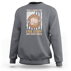 Handyman Sweatshirt Ask Grandpa Anything Funny Fathers Day Tee TS02 Charcoal Printyourwear