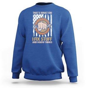 Handyman Sweatshirt Ask Grandpa Anything Funny Fathers Day Tee TS02 Royal Blue Printyourwear
