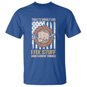 Handyman T Shirt Ask Grandpa Anything Funny Fathers Day Tee TS02 Royal Blue Printyourwear