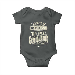 Vintage Style Western Funny Grandpas Girls Baby Onesie I Used To Be In Charge Then I Had A Granddaughter Retro Look