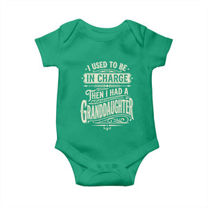 Vintage Style Western Funny Grandpas Girls Baby Onesie I Used To Be In Charge Then I Had A Granddaughter Retro Look