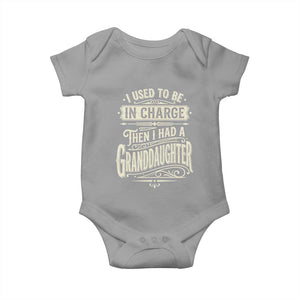 Vintage Style Western Funny Grandpas Girls Baby Onesie I Used To Be In Charge Then I Had A Granddaughter Retro Look