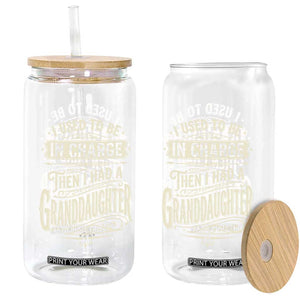 Vintage Style Western Funny Grandpas Girls Glass Can I Used To Be In Charge Then I Had A Granddaughter Retro Look TS02 Print Your Wear