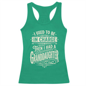 Vintage Style Western Funny Grandpas Girls Racerback Tank Top I Used To Be In Charge Then I Had A Granddaughter Retro Look TS02 Irish Green Print Your Wear