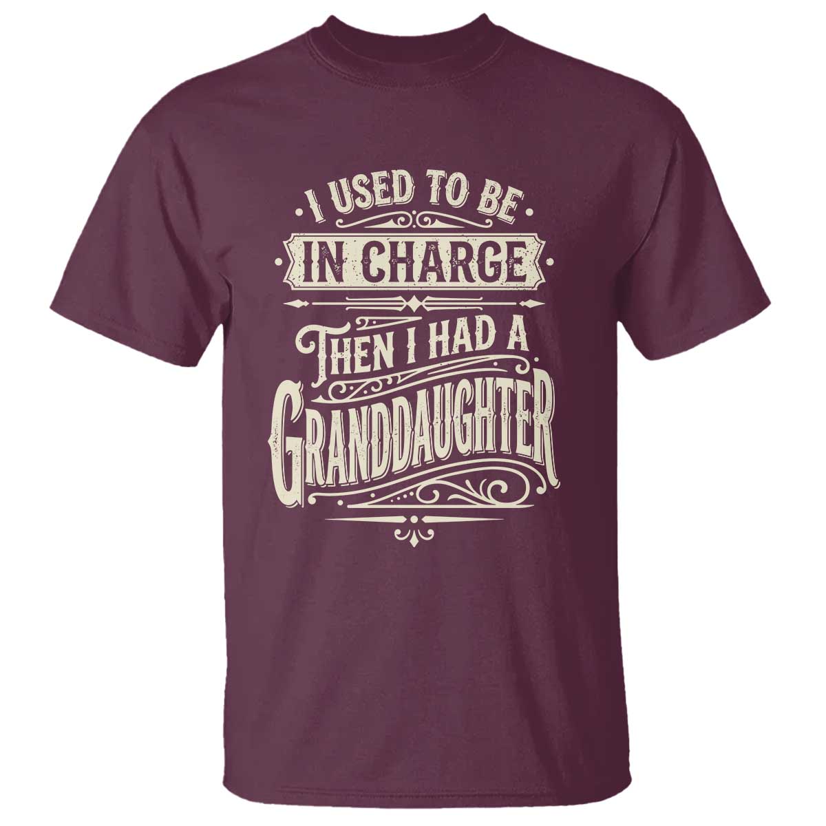 Vintage Style Western Funny Grandpas Girls T Shirt I Used To Be In Charge Then I Had A Granddaughter Retro Look