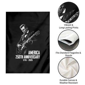 America 250th Anniversary Abraham Lincoln Rock Star Garden Flag Funny Electric Guitar Player 1776 to 2026 Semiquincentennial TS02 Print Your Wear