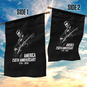 America 250th Anniversary Abraham Lincoln Rock Star Garden Flag Funny Electric Guitar Player 1776 to 2026 Semiquincentennial TS02 Print Your Wear