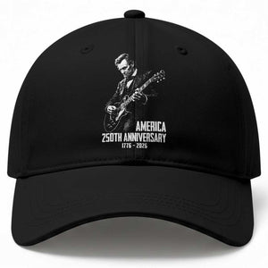 America 250th Anniversary Abraham Lincoln Rock Star Baseball Cap Funny Electric Guitar Player 1776 to 2026 Semiquincentennial TS02 Print Your Wear