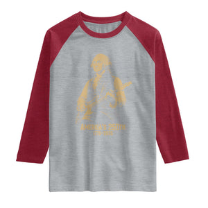 America's 250th George Washington Rock Star Raglan Shirt Funny Electric Guitar Player Vintage 1776 to 2026 Semiquincentennial TS02 Heather Gray Heather Red Print Your Wear