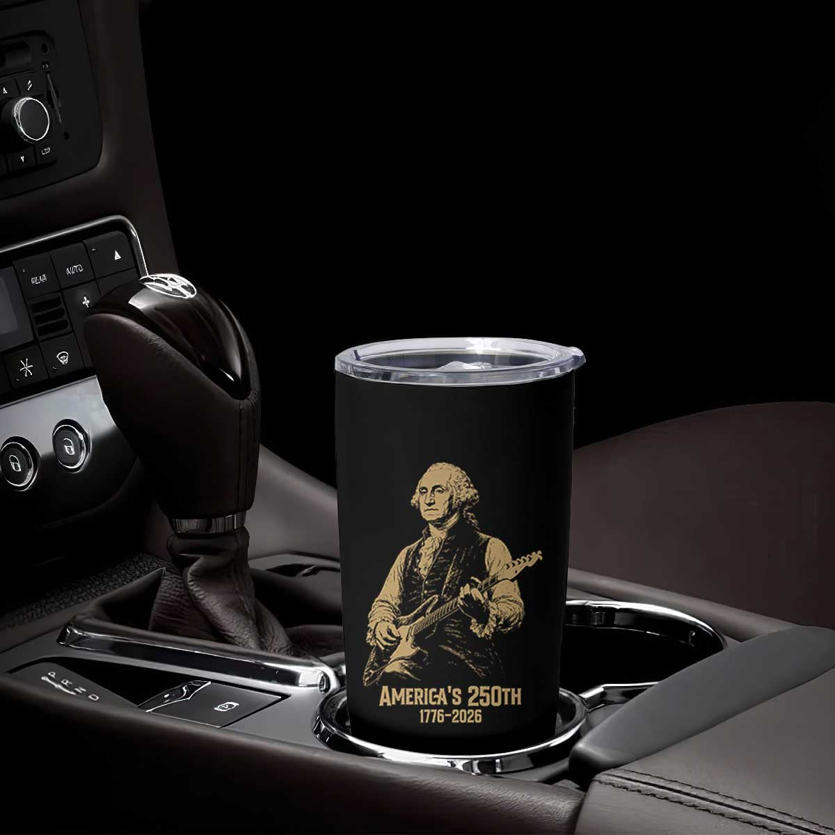 America's 250th George Washington Rock Star Tumbler Cup Funny Electric Guitar Player Vintage 1776 to 2026 Semiquincentennial TS02 Print Your Wear