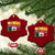 Spain Mexico Heritage Pride Ceramic Ornament Yes I'm Both Identity Roots for Hispanics Latinos TS02 Print Your Wear