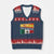 Spain Mexico Heritage Pride V-Neck Knit Sweater Vest Yes I'm Both Identity Roots for Hispanics Latinos TS02 Navy Red Print Your Wear