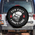 Fun Fact I Dont Care Skull Spare Tire Cover Edgy Sarcastic Attitude TS02 No hole Black Print Your Wear