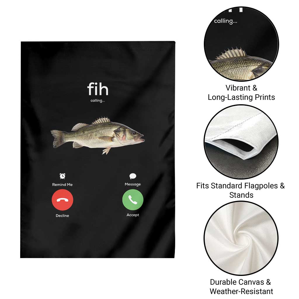 Fih Calling Funny Fish Garden Flag Fishing Lover Hilarious Phone Call Parody TS02 Print Your Wear