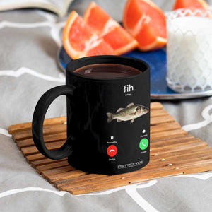 Fih Calling Funny Fish Coffee Mug Fishing Lover Hilarious Phone Call Parody TS02 Print Your Wear