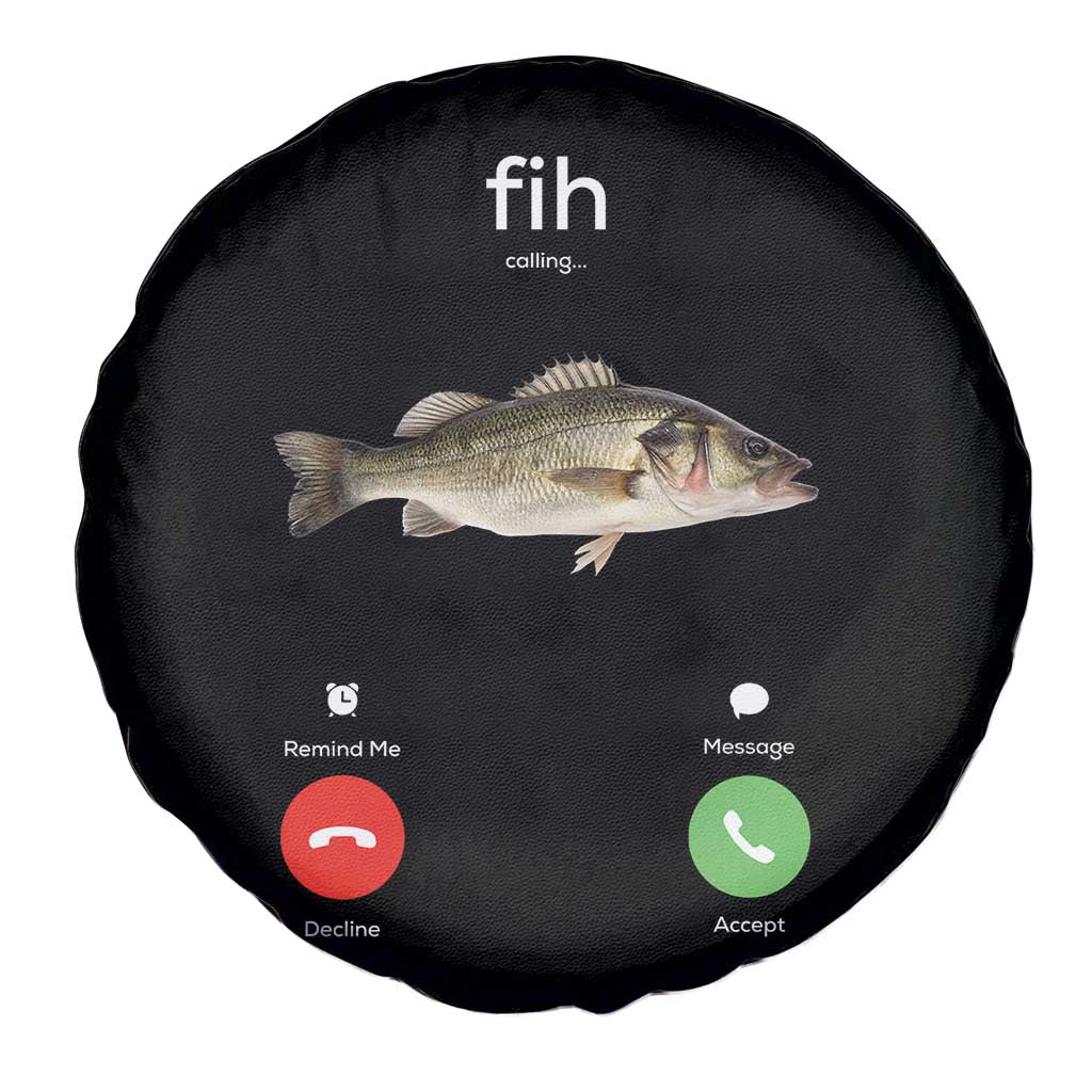 Fih Calling Funny Fish Spare Tire Cover Fishing Lover Hilarious Phone Call Parody TS02 Print Your Wear