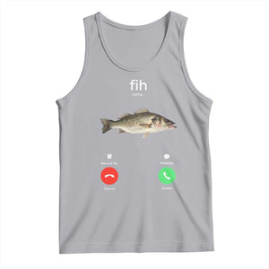 Fih Calling Funny Fish Tank Top Fishing Lover Hilarious Phone Call Parody TS02 Athletic Heather Print Your Wear