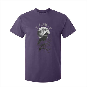 Funny Crow Fcawf T Shirt For Kid Gothic Raven and Moon TS02 Purple Print Your Wear
