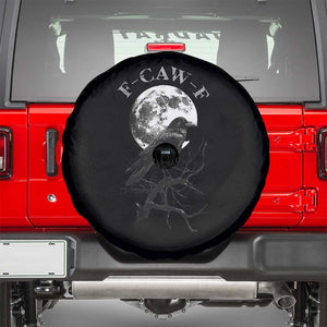 Funny Crow Fcawf Spare Tire Cover Gothic Raven and Moon TS02 Black Print Your Wear