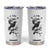 Funny Crow F Caw F Tumbler Cup Gothic Raven and Moon TS02 White Print Your Wear