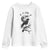 Funny Crow F Caw F Youth Sweatshirt Gothic Raven and Moon TS02 White Print Your Wear