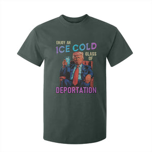 Enjoy An Ice Cold Glass Of Deportation T Shirt For Kid Funny Trump Conservative Political Patriotic TS02 Dark Forest Green Print Your Wear