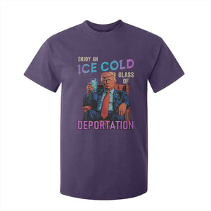 Enjoy An Ice Cold Glass Of Deportation T Shirt For Kid Funny Trump Conservative Political Patriotic TS02 Purple Print Your Wear