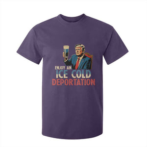 Enjoy An Ice Cold Glass Of Deportation T Shirt For Kid Trump Conservative Political Humor Patriotic TS02 Purple Print Your Wear