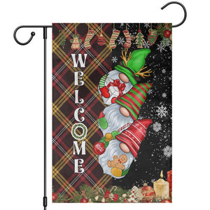 Christmas Gnome Welcome Garden Flag Cute Holiday Gnomes with Plaid and Candy Cane Winter TS02 Christmas Print Your Wear