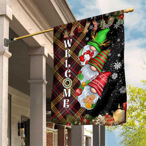 Christmas Gnome Welcome Garden Flag Cute Holiday Gnomes with Plaid and Candy Cane Winter TS02 Print Your Wear
